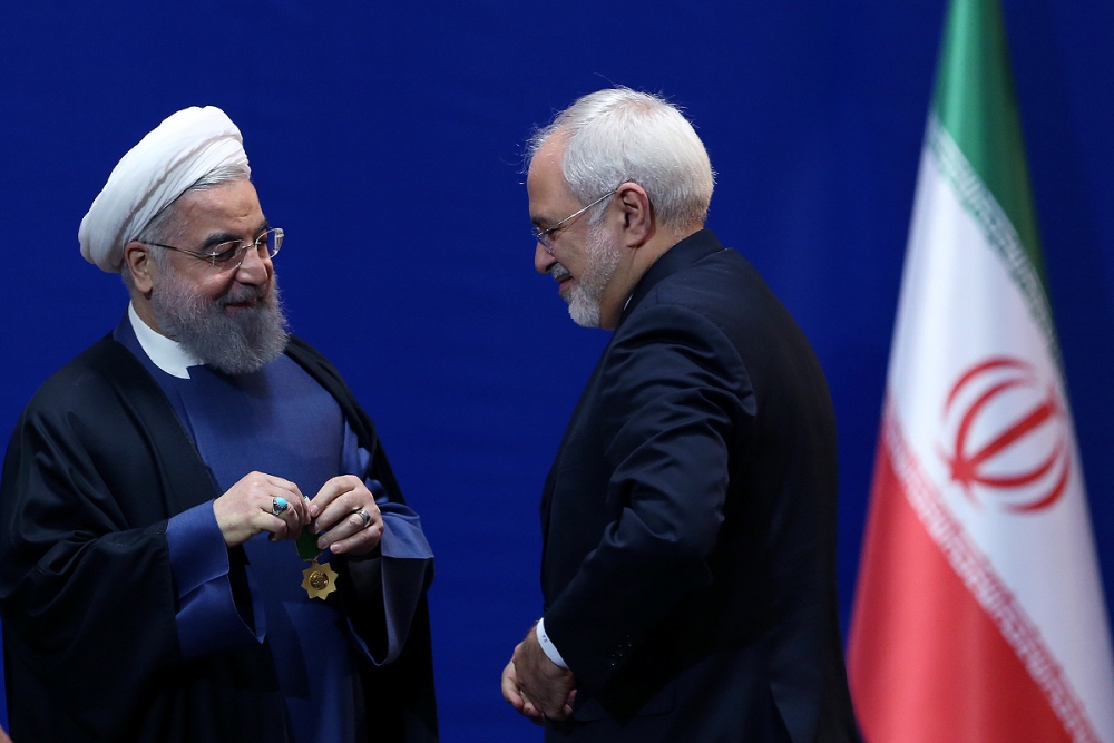Iran FM 'Zarif' awarded medal of merit for nuclear talks